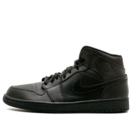 Air Jordan 1 Mid 'Black White'  554724-034 Classic Sneakers
